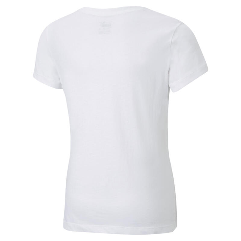 T-shirt Essentials+ Logo da ragazzo PUMA White