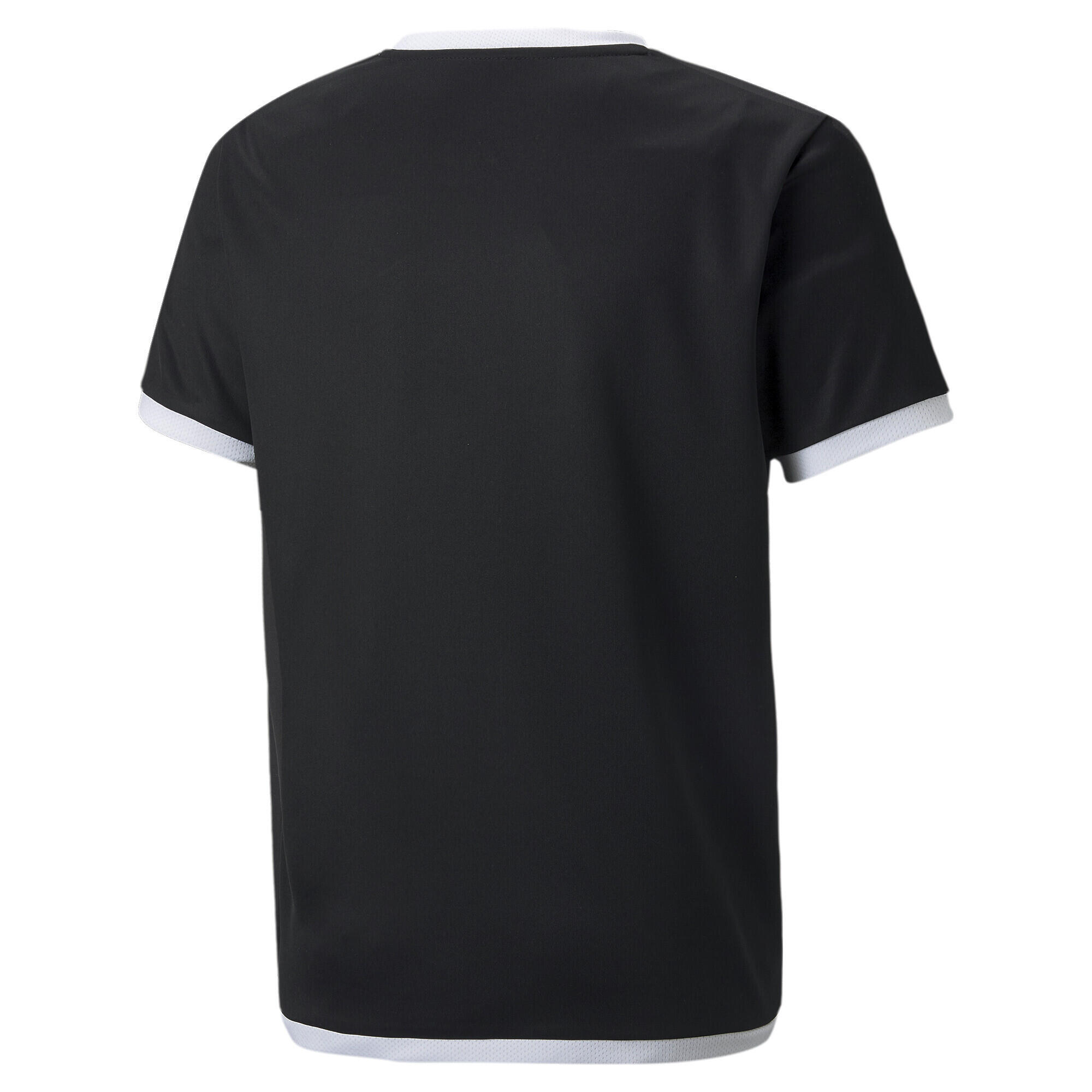 Camiseta de fútbol teamLIGA Niño PUMA Black White 2/7