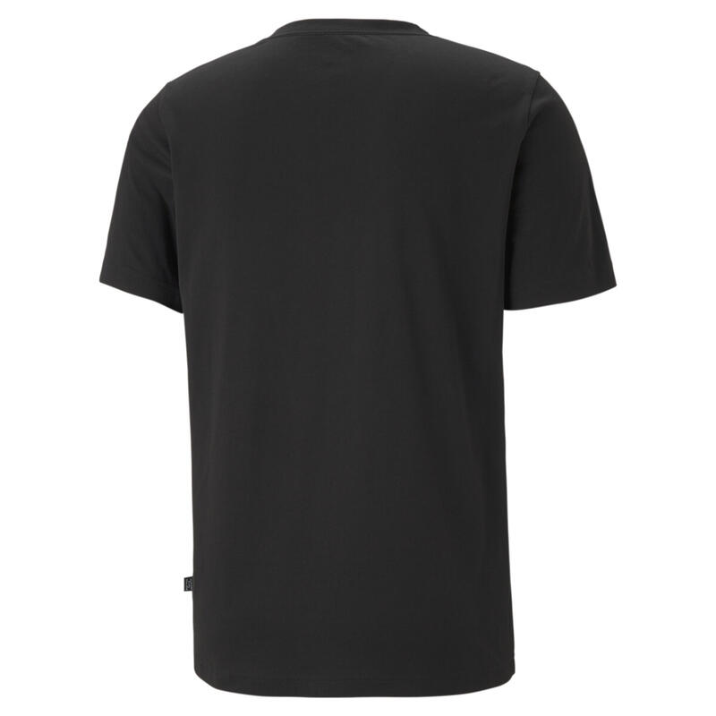 Essentials T-Shirt mit V-Ausschnitt Herren PUMA Black