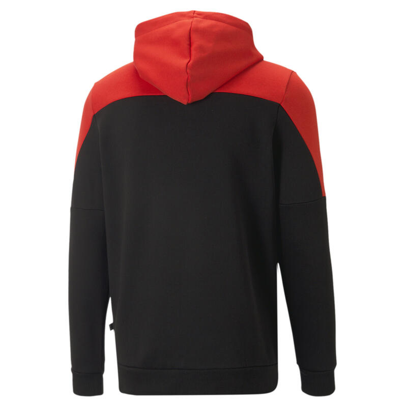 Around the Block hoodie voor heren PUMA Black High Risk Red