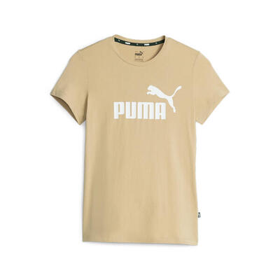 Essentials t-shirt met logo voor dames puma icy blue