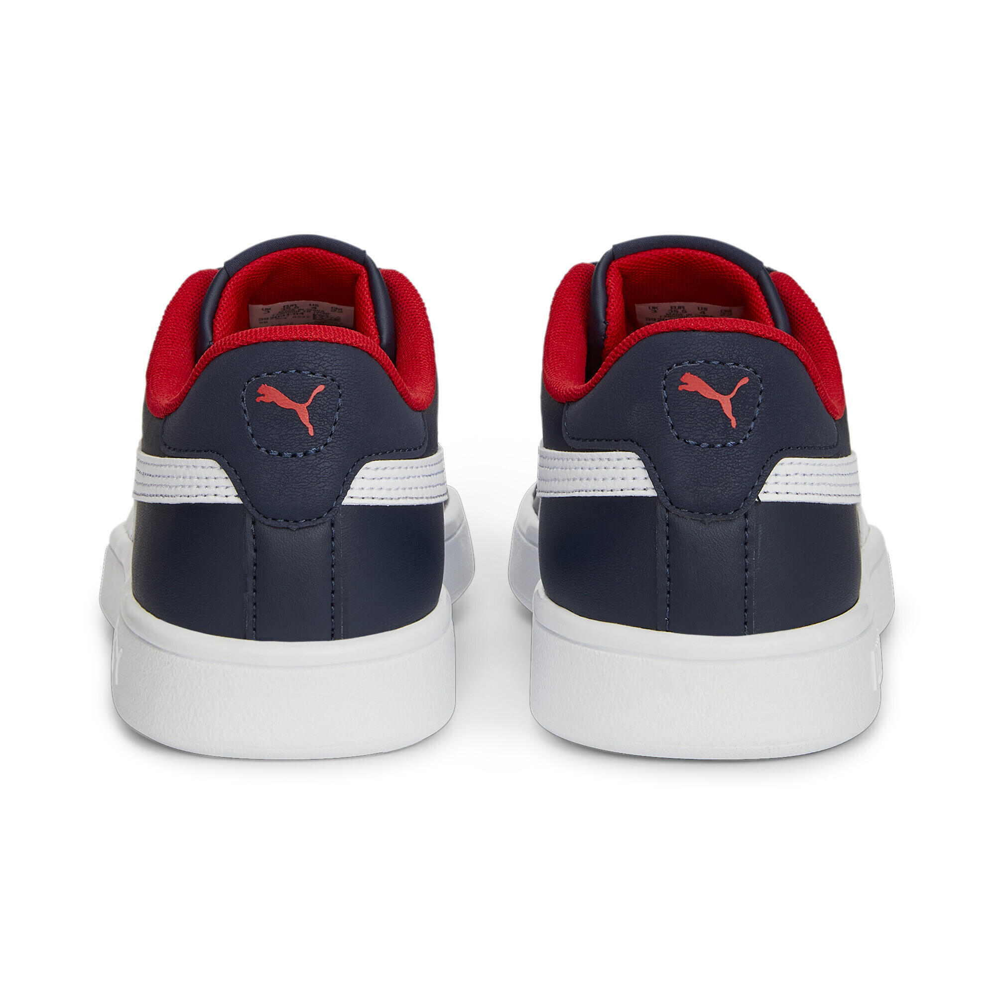 Zapatillas Niños Smash 3.0 Leather PUMA Navy White For All Time Red Blue 3/6