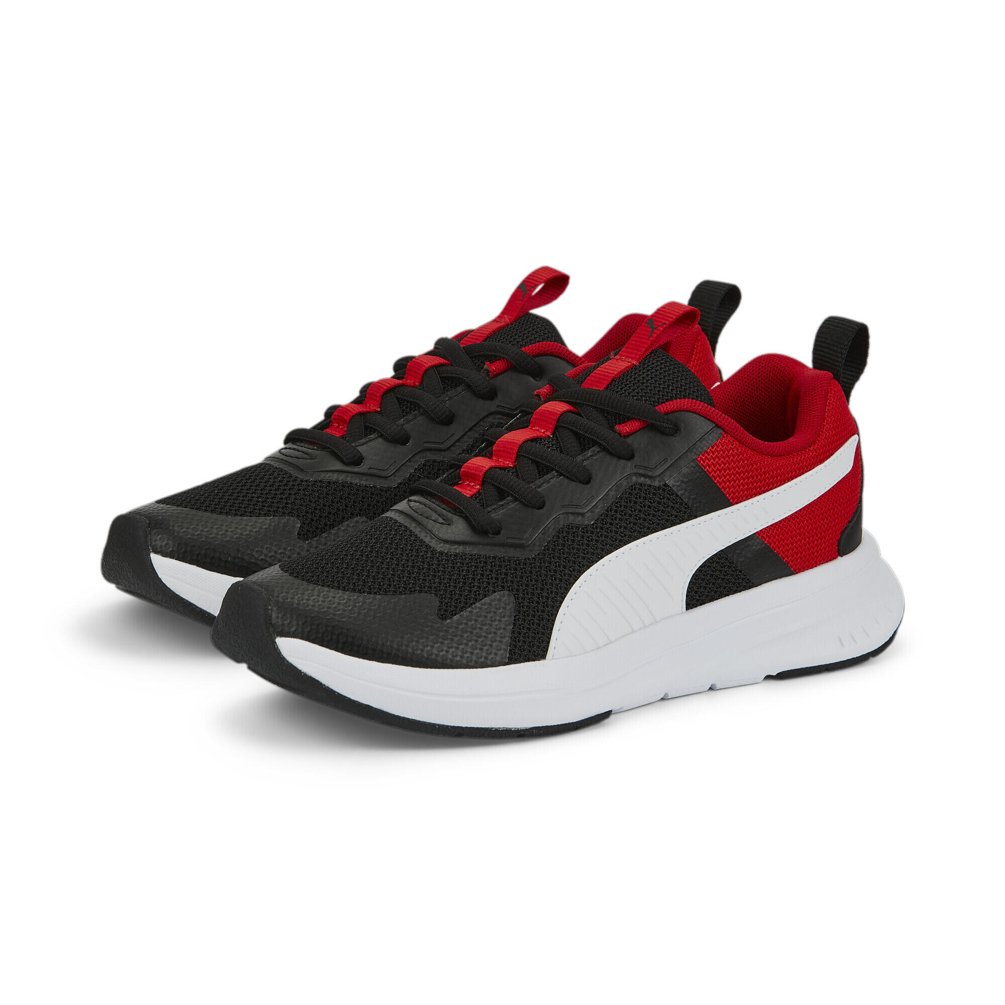 Evolve Run mesh sneakers voor jongeren PUMA Black White 1/6