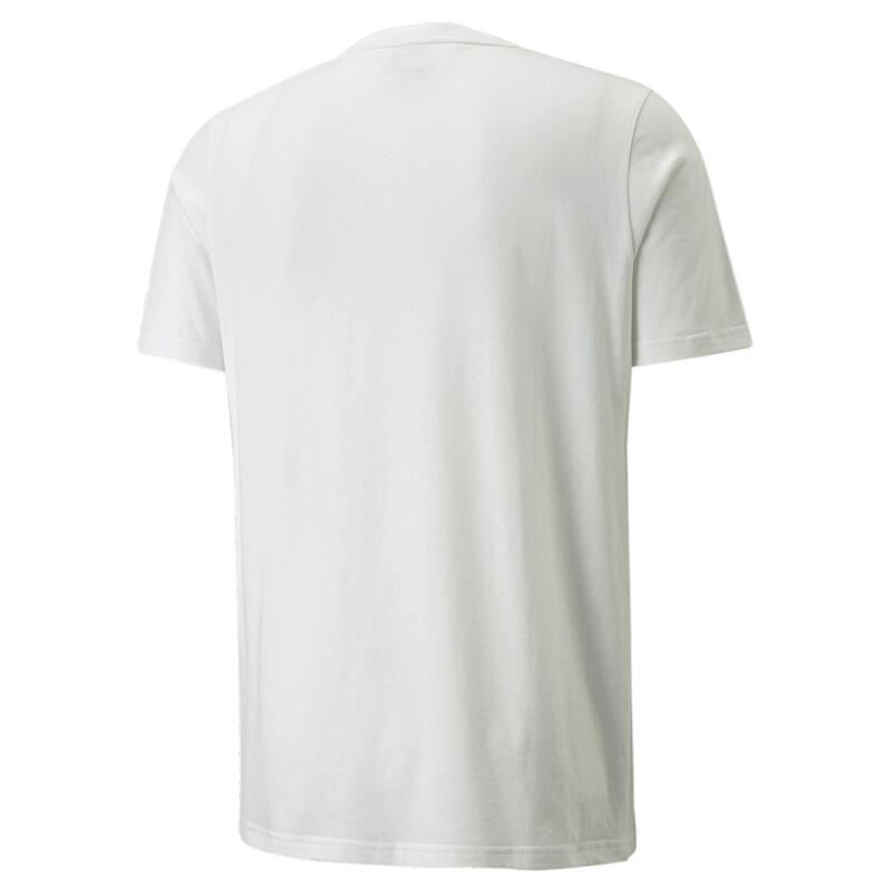 camiseta puma essentials blanco roto de hombre.