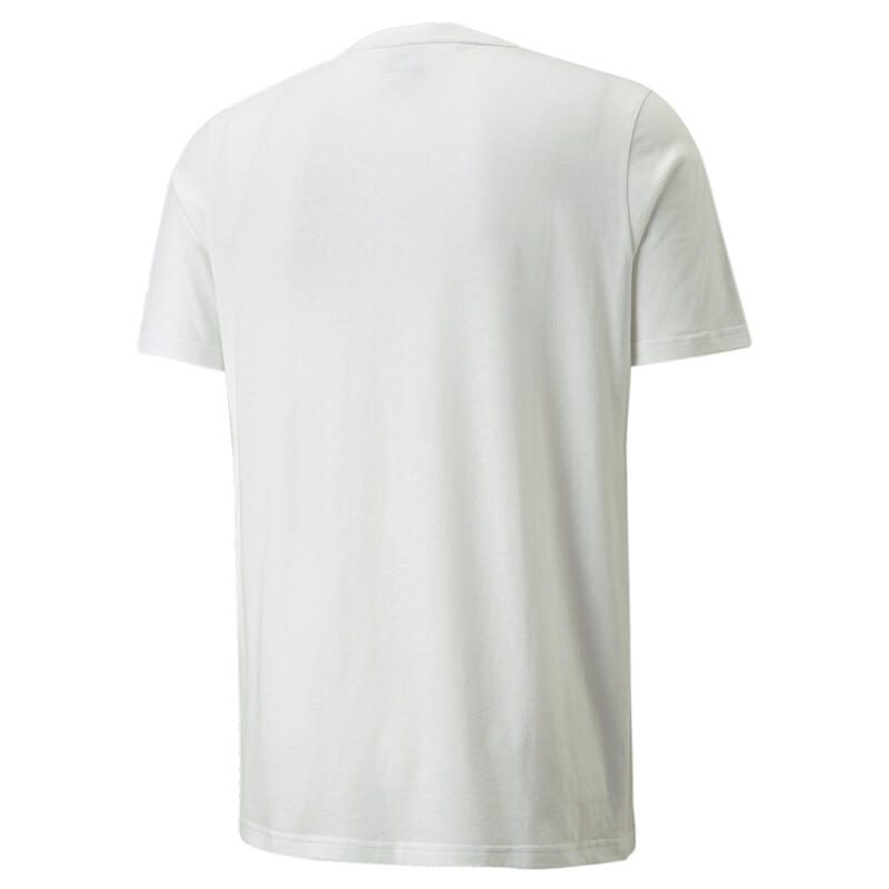 Essentials+ T-shirt met band voor heren PUMA White