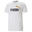 Essentials+ T-shirt met 2-kleuren-logo heren PUMA White Dark Night