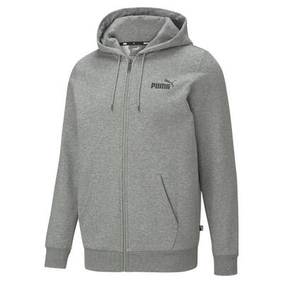 Essentials hoodie met logo en volledige ritssluiting voor heren puma