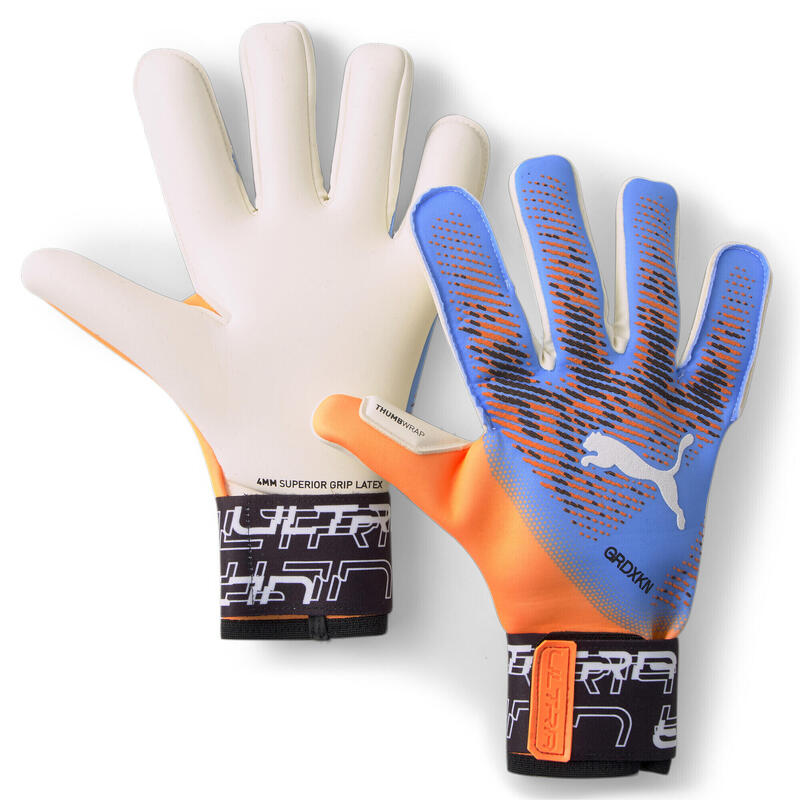 Gants de gardien hybrides ULTRA Grip 1 PUMA Ultra Orange Blue Glimmer