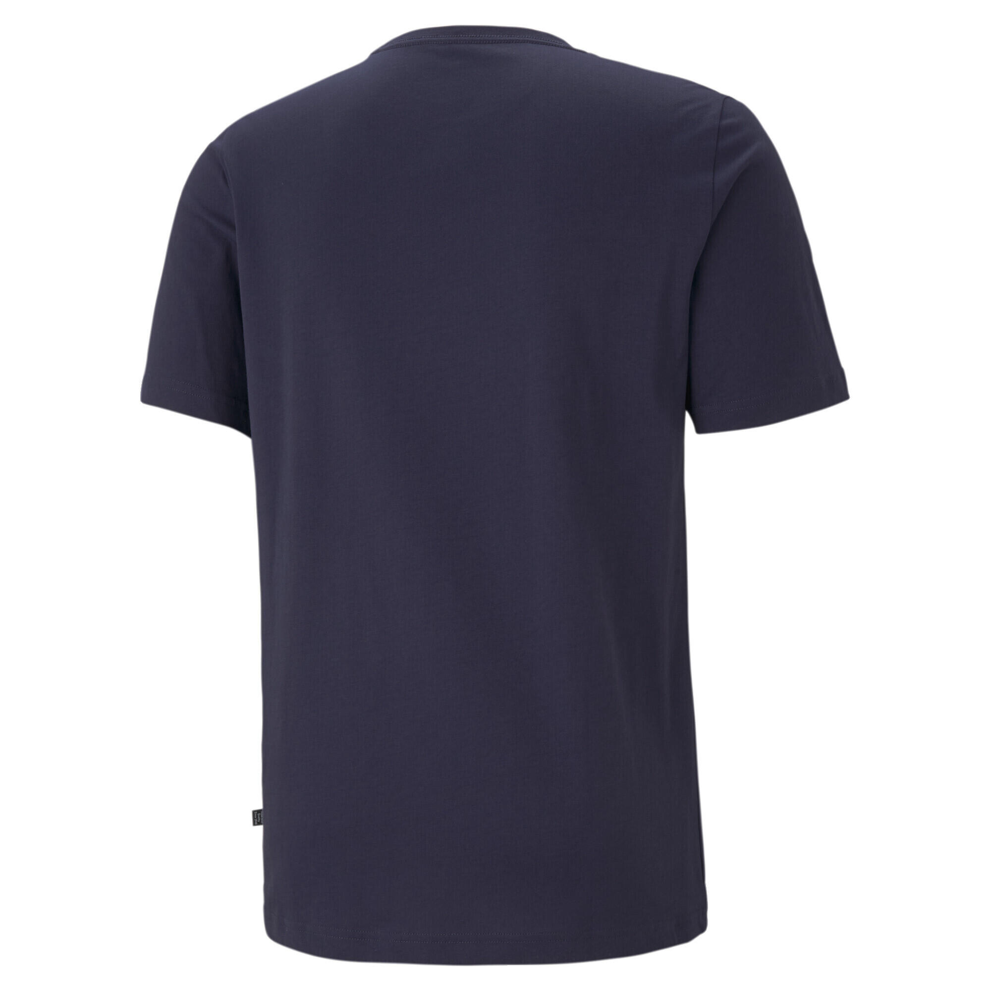PUMA Mens Essentials Small Logo T-Shirt Tee Top - Peacoat 6/7