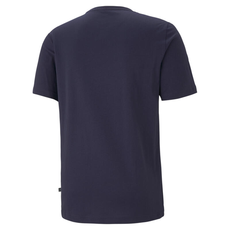 Essentials T-shirt heren met klein logo PUMA Peacoat Blue