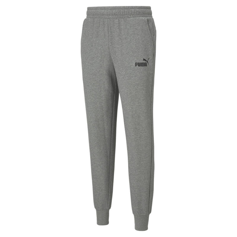 Pantaloni con logo Essentials uomo PUMA Medium Gray Heather
