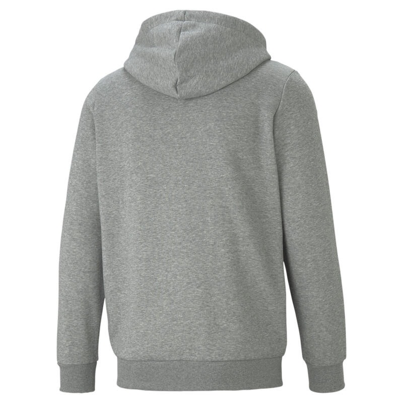 Essentials Full-Zip logós kapucnis pulóver férfiak PUMA Medium Gray Heather