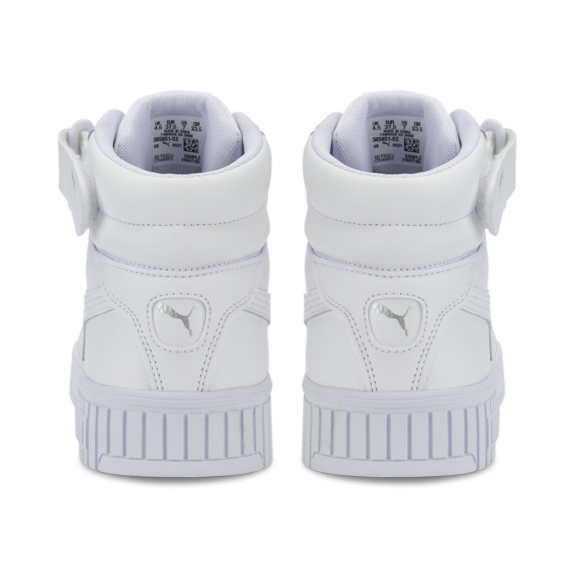 Sneakers Carina 2.0 Mid da donna PUMA White Silver Gray 2/7