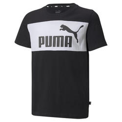 Essentials+ T-shirt met kleurblokken voor jongeren PUMA Black Xx