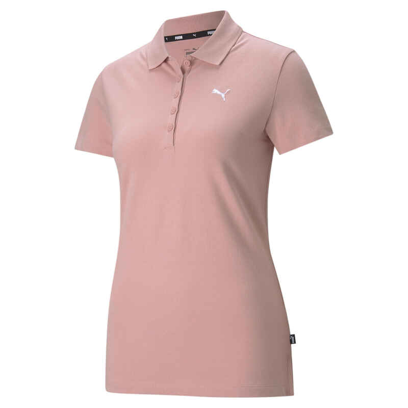 Essentials Poloshirt Damen PUMA Bridal Rose Cat Pink