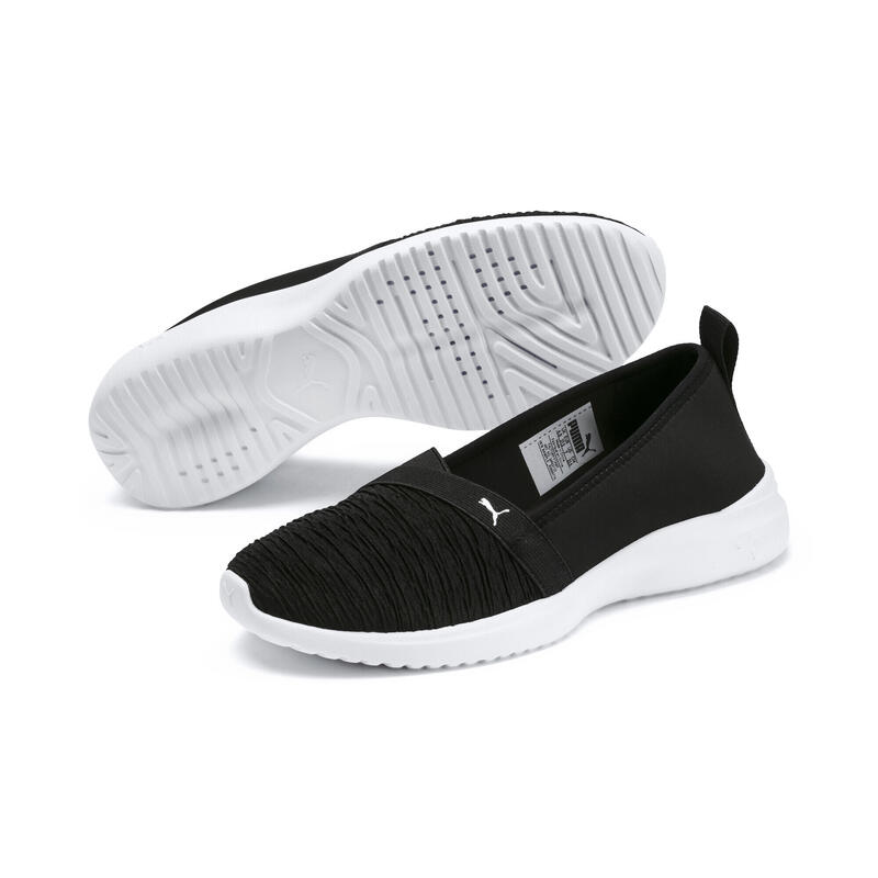 Pantofi de sport pentru femei Adelina Slip-On PUMA Black Silver Gray