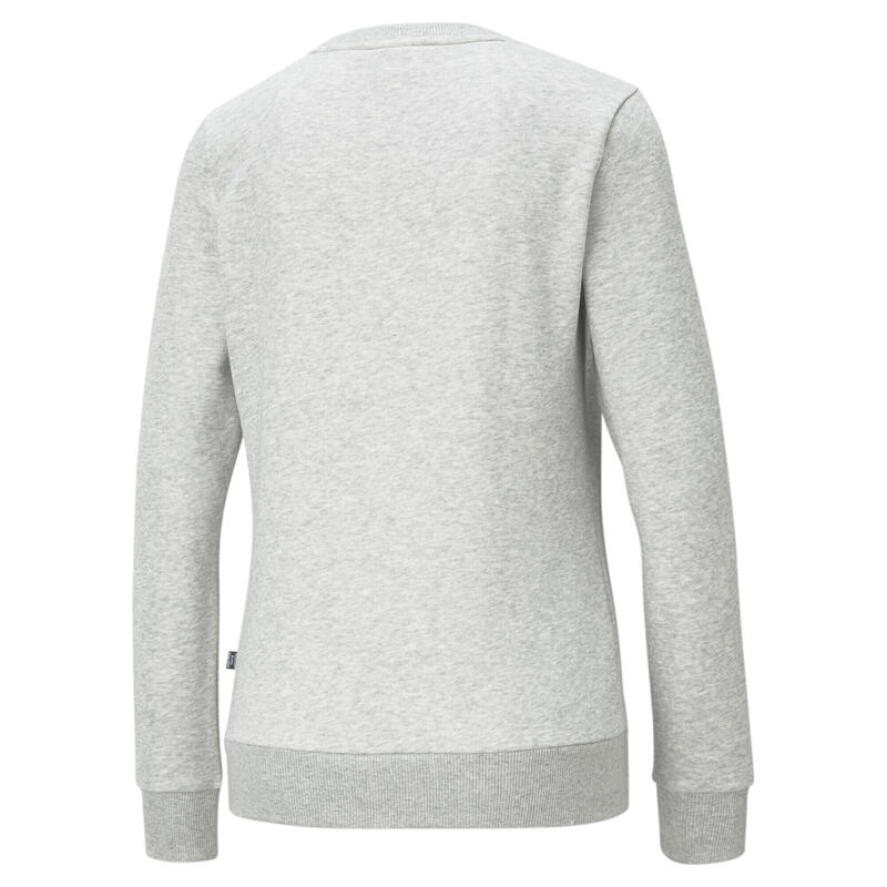 Essentials trui met ronde hals en logo voor dames PUMA Light Gray Heather