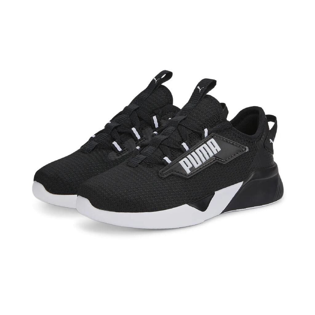 PUMA Kids Retaliate 2 Trainers Running Shoes - Black-White