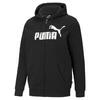 Essentials hoodie met rits en groot logo heren PUMA Black