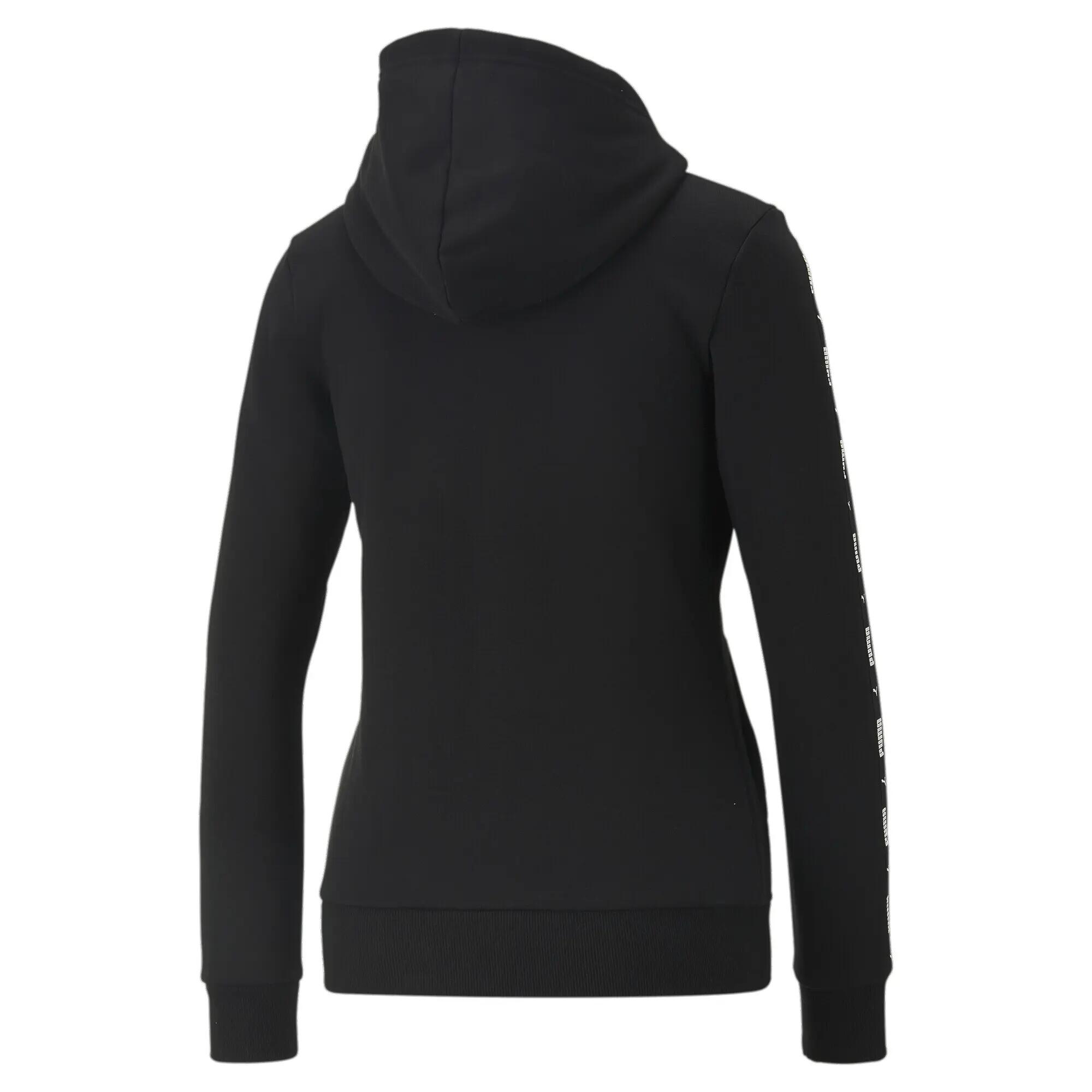 Felpa con cappuccio e zip integrale Power Tape da donna PUMA Black 6/6