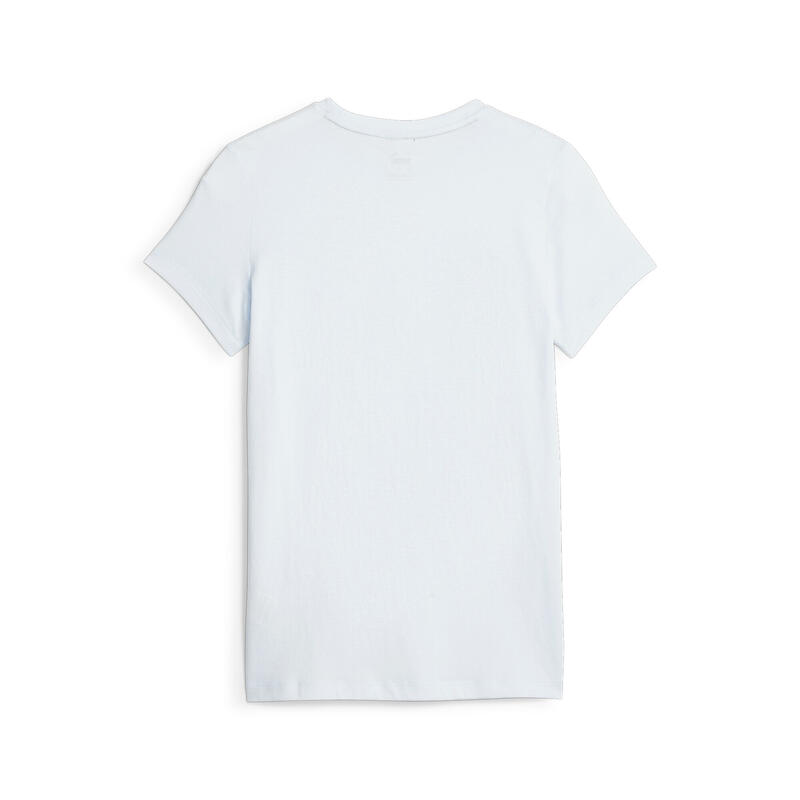 Essentials Logo T-Shirt Damen PUMA Icy Blue