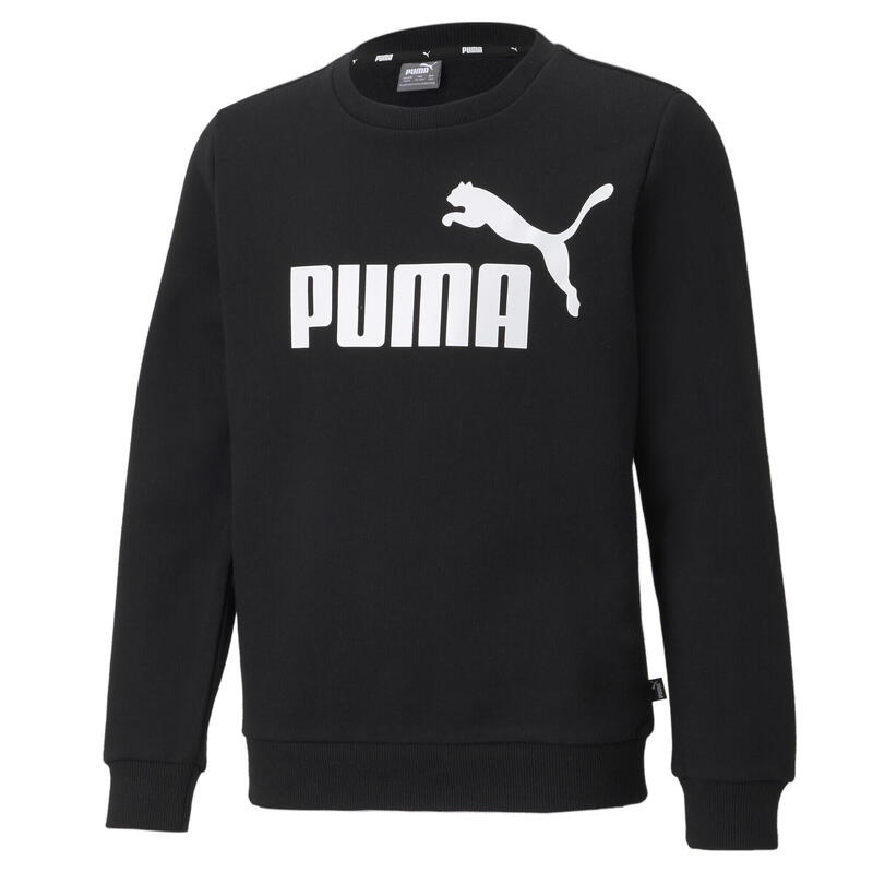 Essentials Big Logo sweatshirt met ronde hals voor jongeren PUMA Black