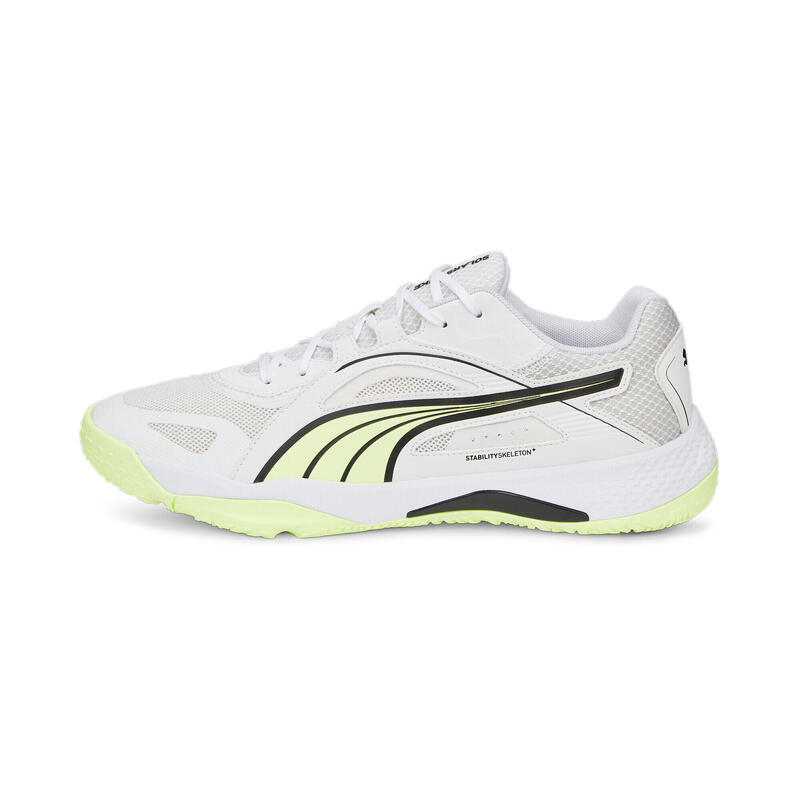Chaussures de sport en salle Solarstrike II PUMA White Fizzy Light Black Yellow