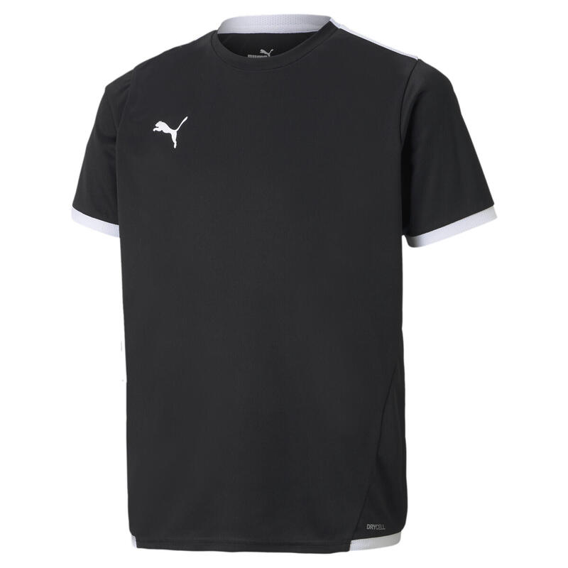 Camiseta de fútbol teamLIGA Niño PUMA Black White