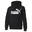 Felpa con cappuccio e logo grande Essentials Youth PUMA Black