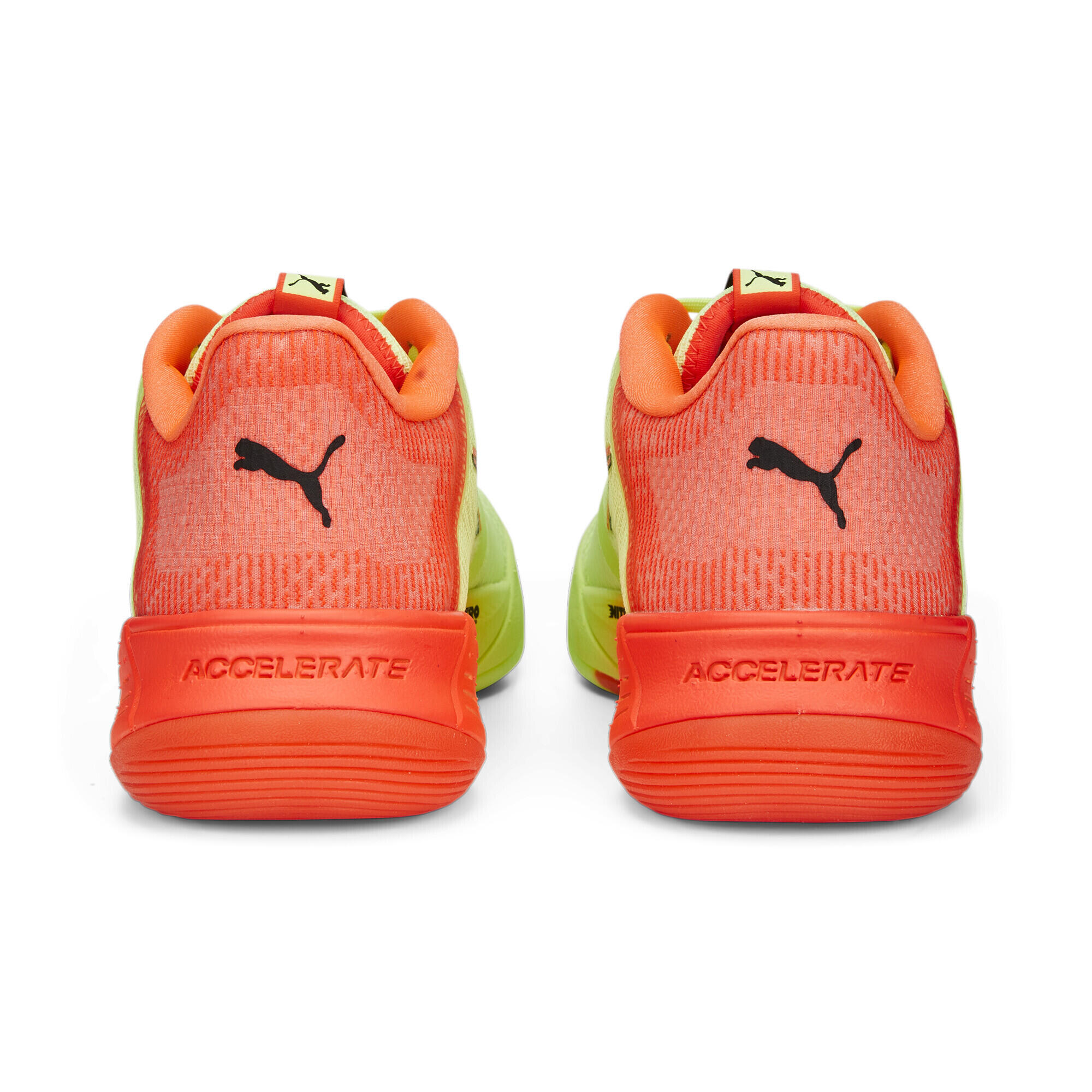 Sapatilhas de andebol PUMA Accelerate Turbo Nitro II Amarelo/Preto/Vermelho 2/6