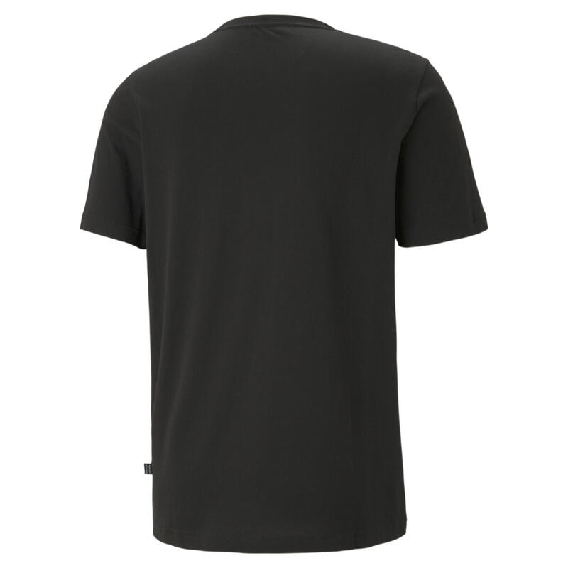 T-shirt con piccolo logo Essentials uomo PUMA Black Cat