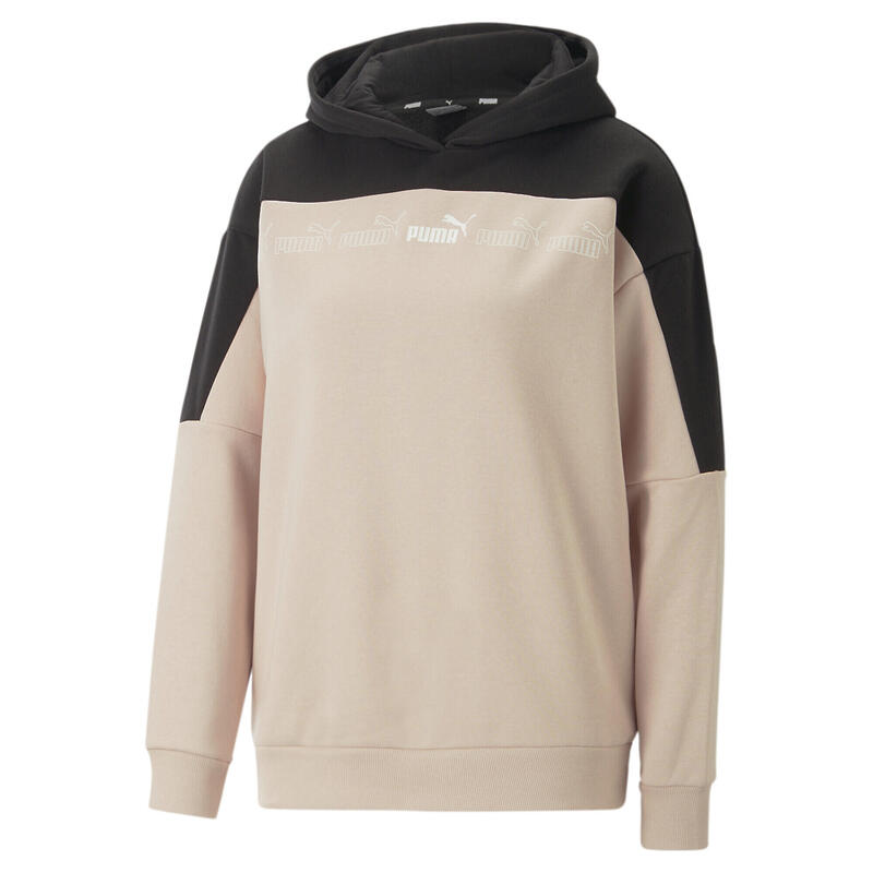 Around the Block hoodie voor dames PUMA Rose Quartz Black Pink