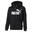Essentials hoodie met rits met groot logo voor jongeren PUMA Black