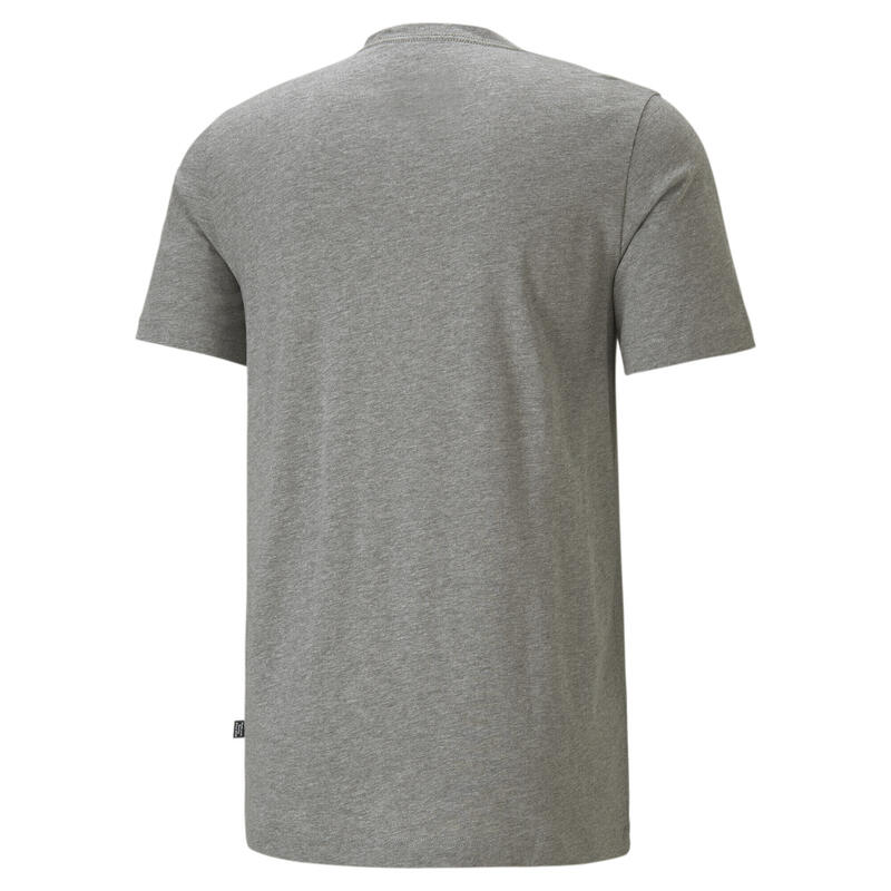 Essentials T-Shirt mit V-Ausschnitt Herren PUMA Medium Gray Heather