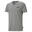 Essentials T-shirt met V-hals heren PUMA Medium Gray Heather