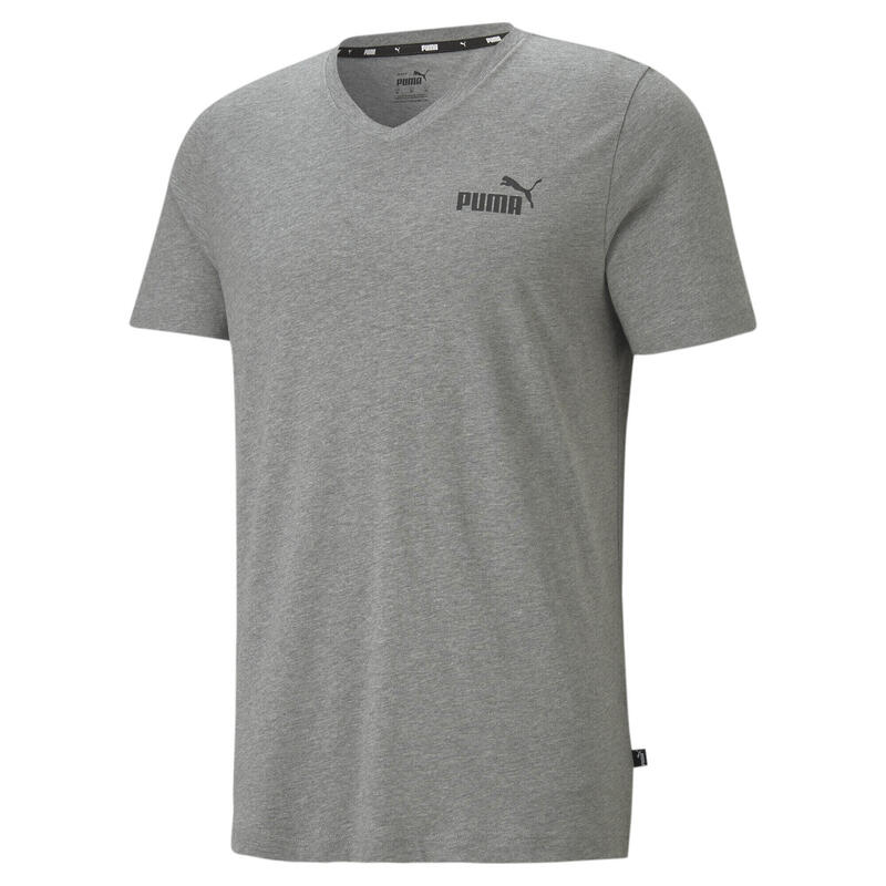 T-shirt à col en V Essentials Homme PUMA Medium Gray Heather
