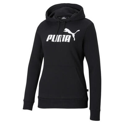 Essentials Logo Hoodie Damen PUMA Black
