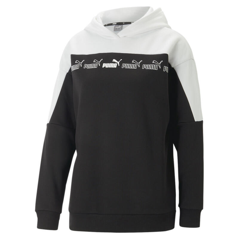 Around the Block hoodie voor dames PUMA Black White