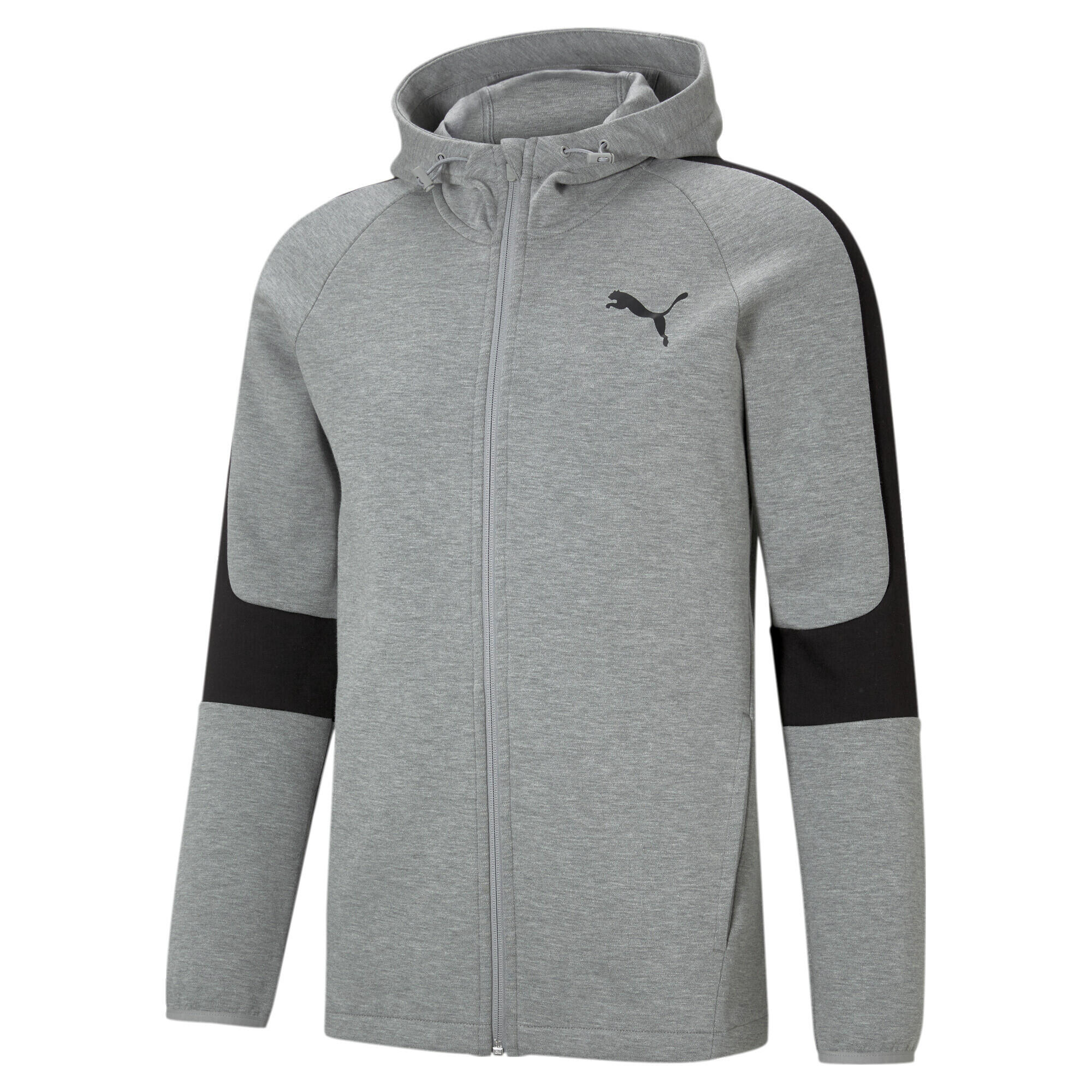 Puma - Sweat À Capuche À Fermeture Zippée Intégrale Evostripe Homme Puma - Sweat-shirt - Gris - 42 M/l - Decathlon