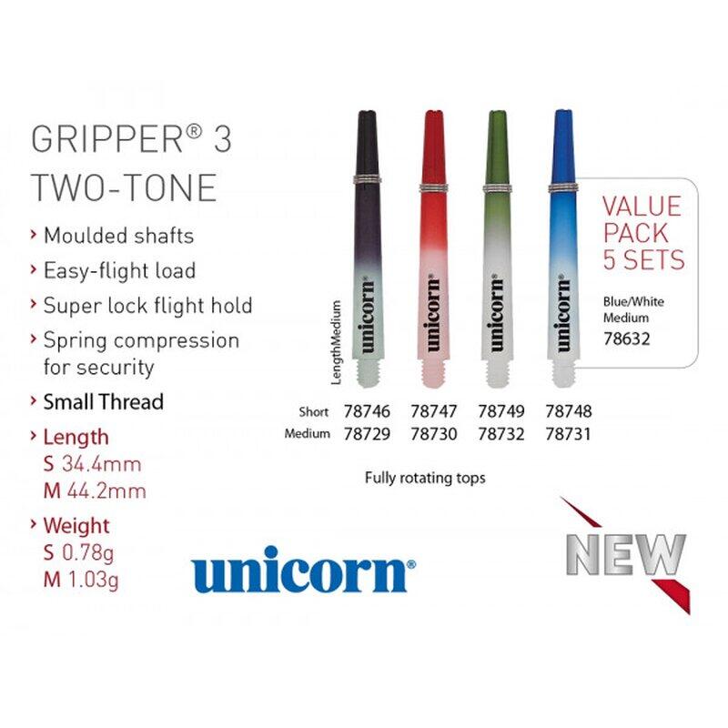 Unicorn Gripper 3 TWO-TONE Shaft blau weiß medium