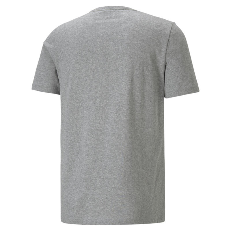 Essentials T-shirt heren met klein logo PUMA Medium Gray Heather Cat