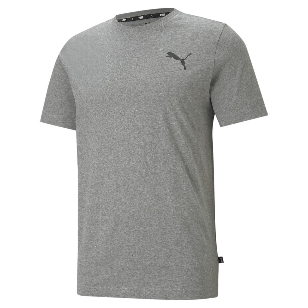 Mens Essentials Small Logo T-Shirt Tee Top - Gray