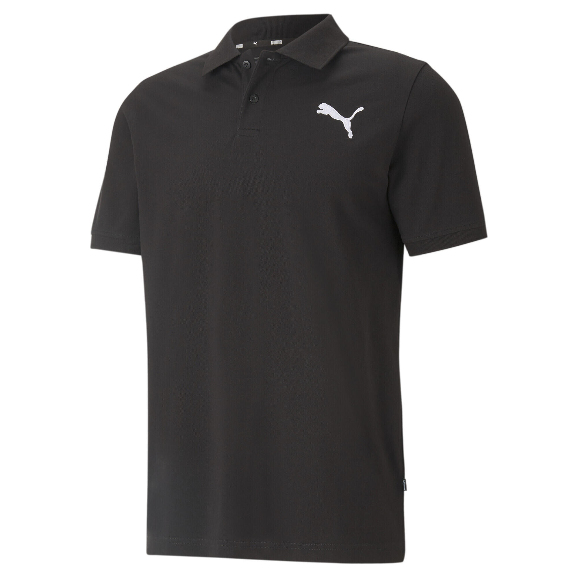 Puma - Polo Piqué Essentials Homme Puma Black Cat - Polo Manches Courtes - Blanc|noir - 38 S - Decathlon