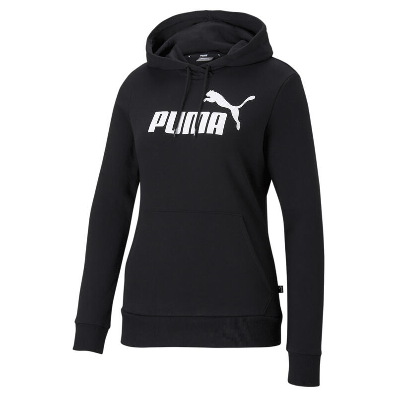 Essentials hoodie met logo dames PUMA Black