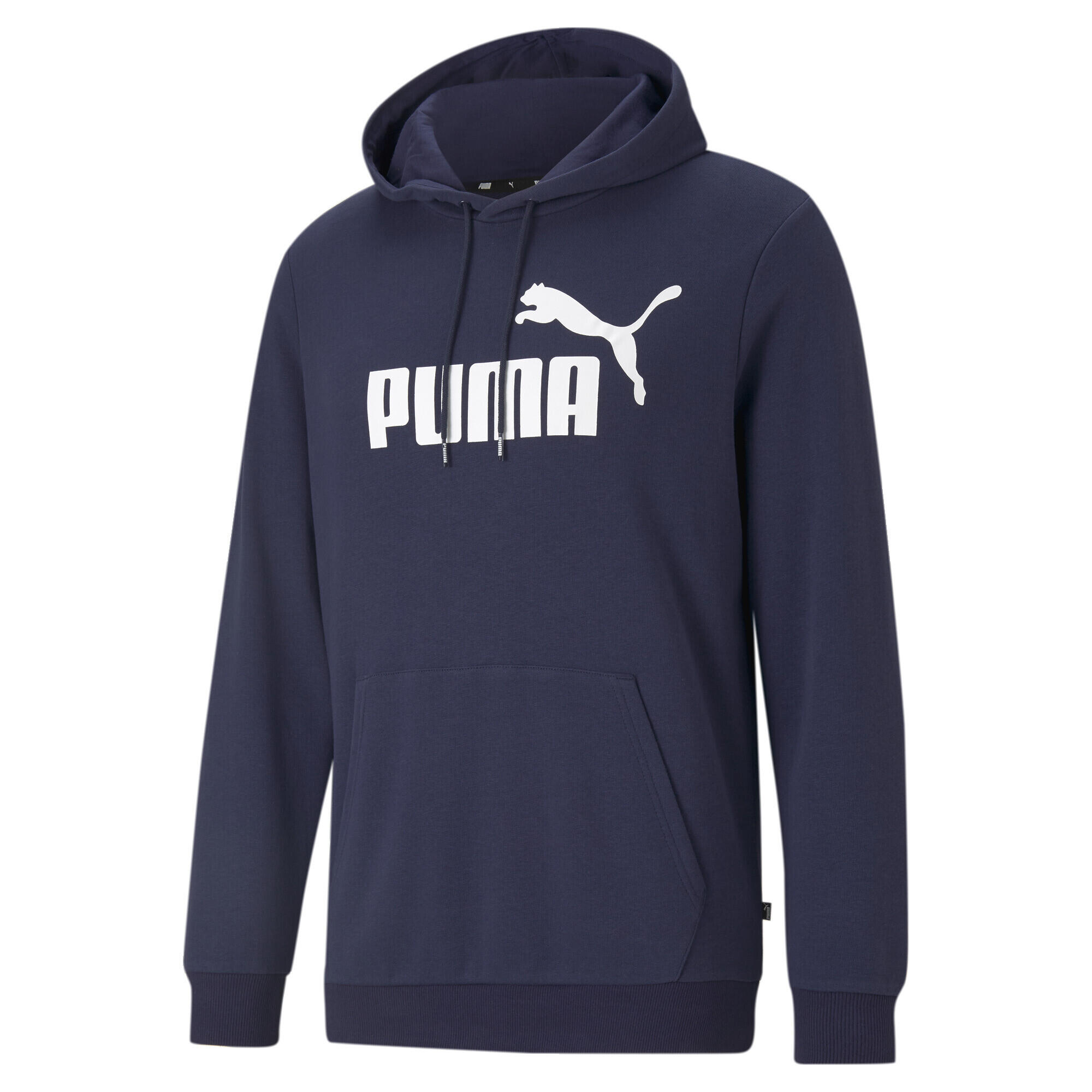Hoodie à gros logo Essentials+ Homme PUMA Peacoat Blue 1/5