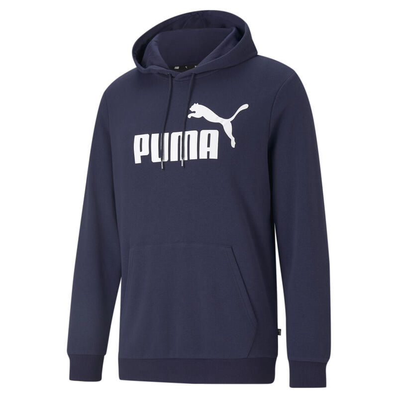 Essentials hoodie met groot logo voor heren PUMA Peacoat Blue