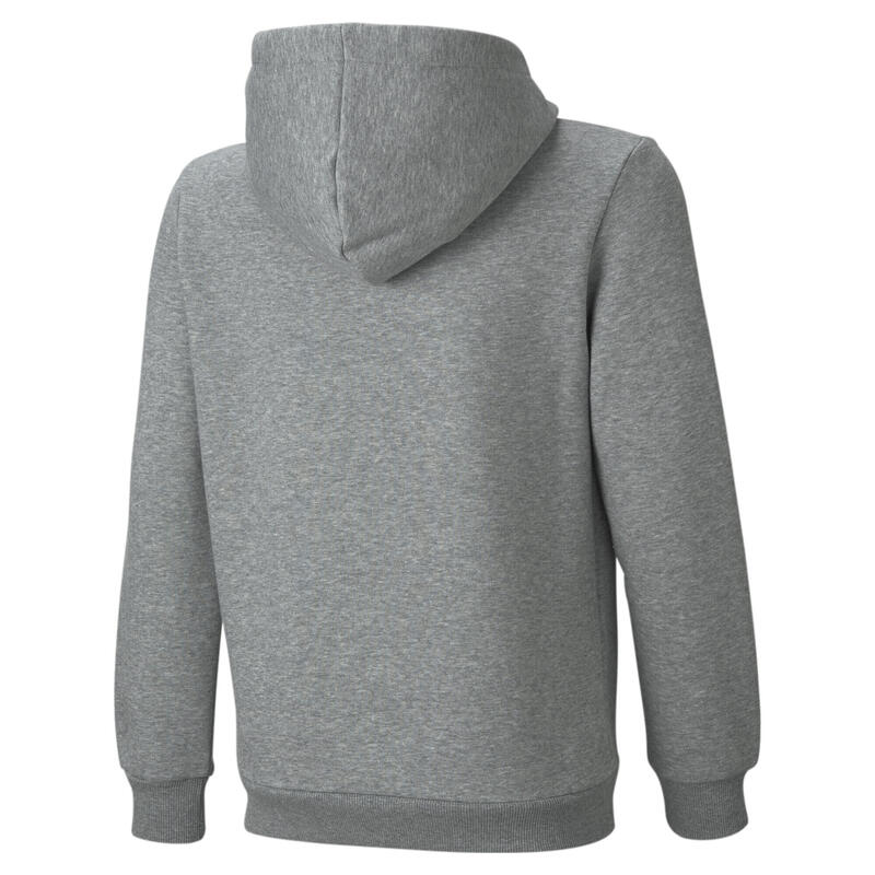 Felpa con cappuccio e logo grande Essentials Youth PUMA Medium Gray Heather