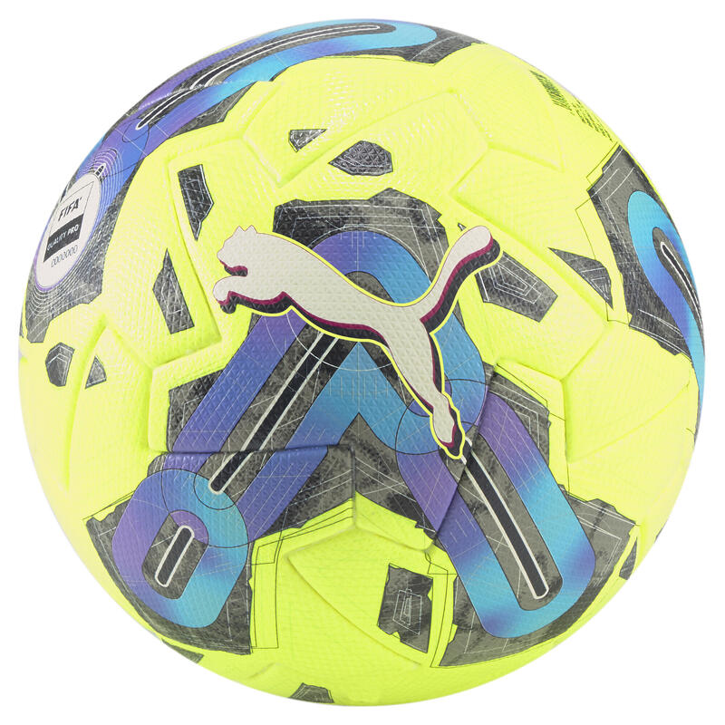 Balón de fútbol PUMA Orbita 1TB FQP PUMA Lemon Tonic Multi Colour Yellow