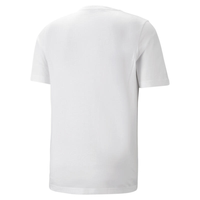 T-shirt con logo bicolore Essentials uomo PUMA White Dark Night