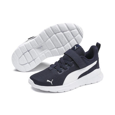 Zapatillas Niño Anzarun Lite PUMA Club Navy White Mint Blue Green